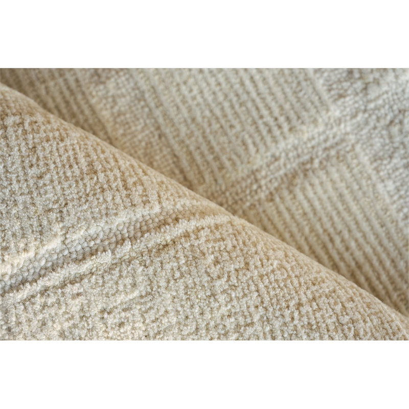 Maddox Hand-Tufted New Zealand Wool Ivory 14'x18' Area Rug