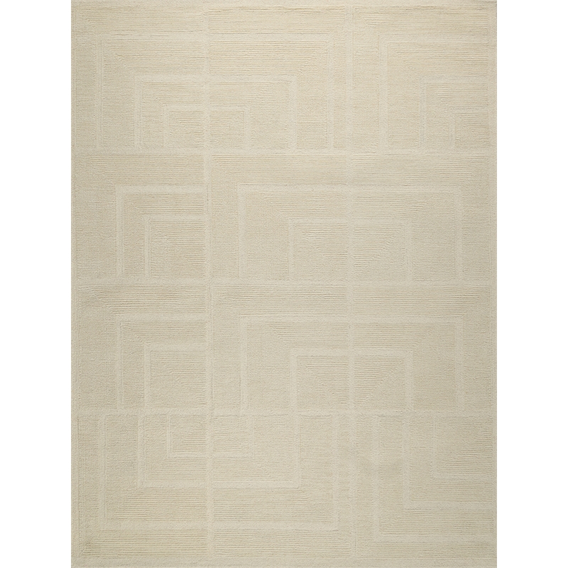 Maddox Hand-Tufted New Zealand Wool Ivory 14'x18' Area Rug