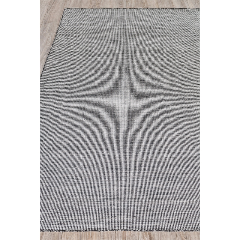 Lenzi Flatweave Pet Black/Ivory 5'x8' Area Rug
