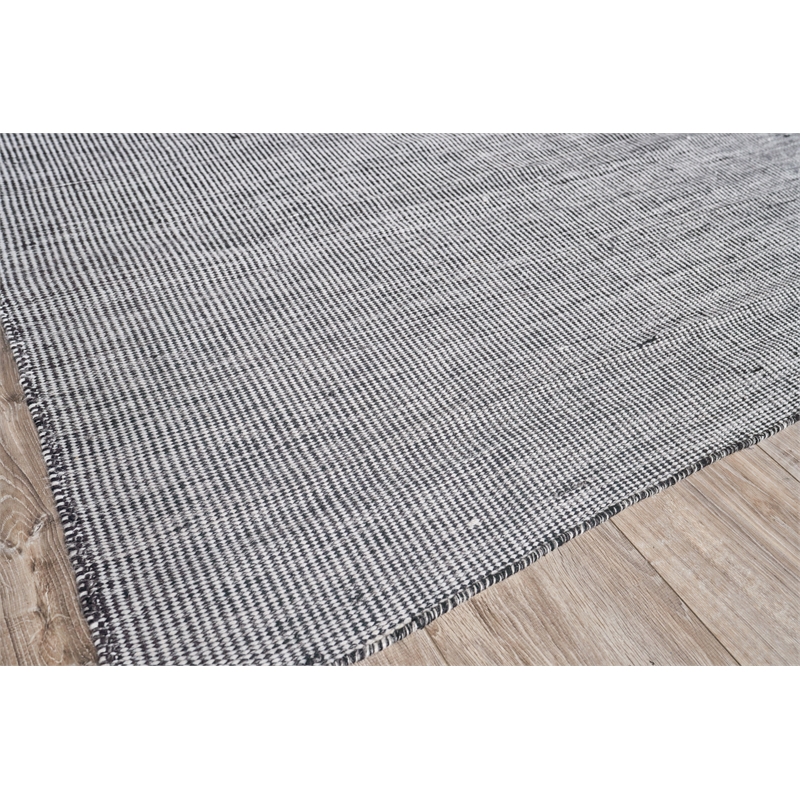 Lenzi Flatweave Pet Black/Ivory 8'x10' Area Rug