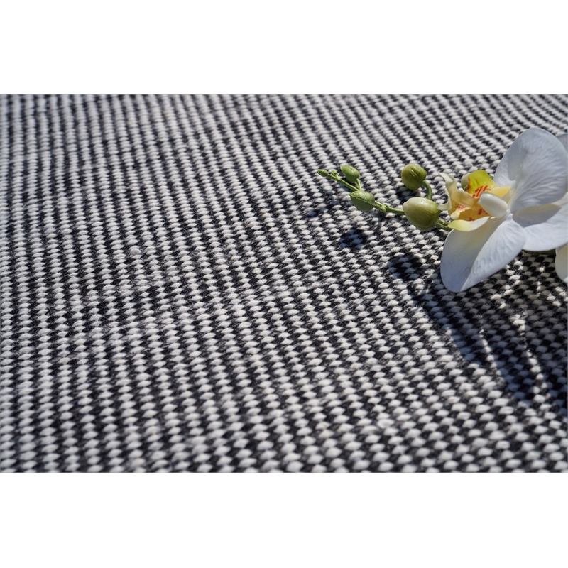 Lenzi Flatweave Pet Black/Ivory 8'x10' Area Rug