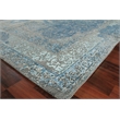 Maison Hand-Knotted Wool/Bamboo Silk Gray/Blue 12'x15' Area Rug