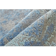 Maison Hand-Knotted Wool/Bamboo Silk Gray/Blue 12'x15' Area Rug