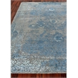 Maison Hand-Knotted Wool/Bamboo Silk Gray/Blue 8'x10' Area Rug