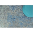 Maison Hand-Knotted Wool/Bamboo Silk Gray/Blue 8'x10' Area Rug
