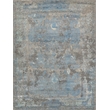 Maison Hand-Knotted Wool/Bamboo Silk Gray/Blue 8'x10' Area Rug
