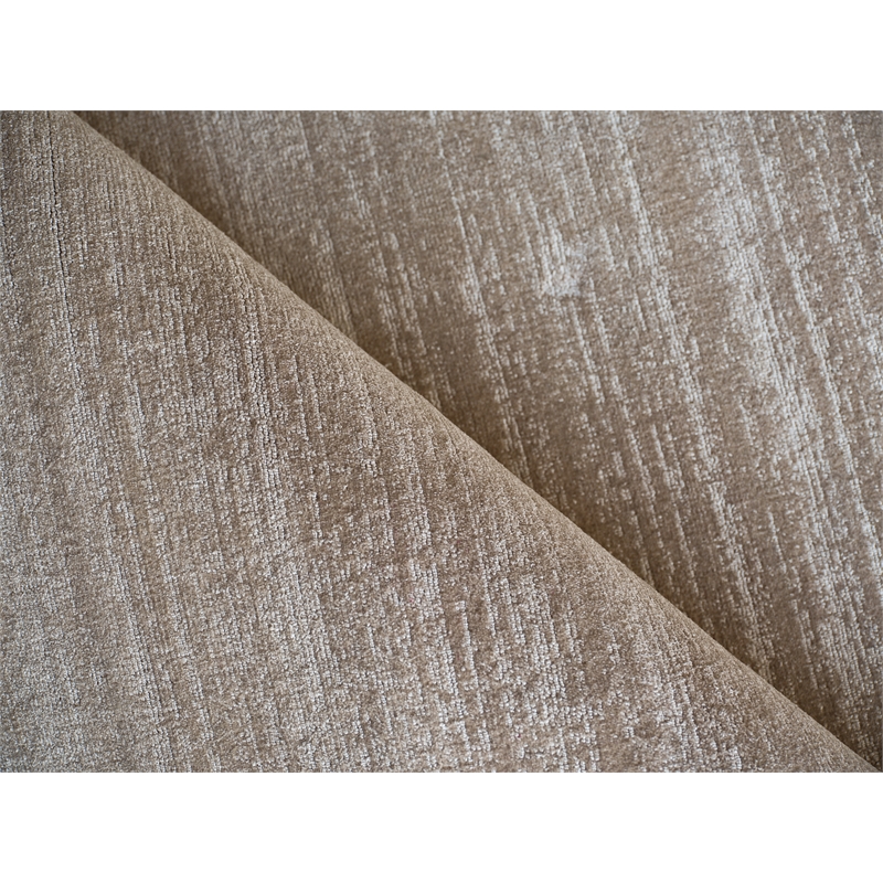 Martelli Modern Handloomed Silky Nylon Taupe 9'x12' Area Rug