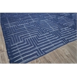 Manzoni Handloomed New Zealand Wool Navy 12'x15' Area Rug