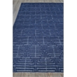 Manzoni Handloomed New Zealand Wool Navy 12'x15' Area Rug