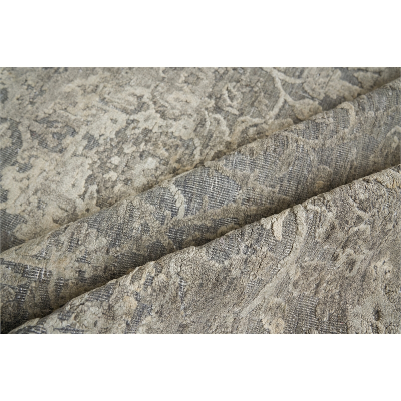 Meena Hand-Knotted Wool/Silk Beige/Brown 12'x15' Area Rug
