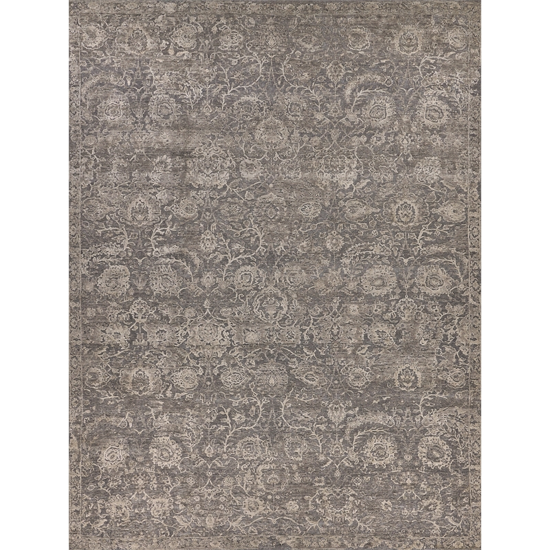 Meena Hand-Knotted Wool/Silk Beige/Brown 14'x18' Area Rug