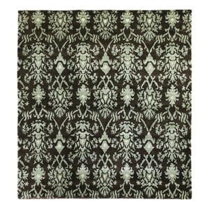 Metro Hand-Knotted New Zealand Wool Brown/Light Blue 5'6&quotx8' Area Rug