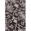 Metro Hand-Knotted New Zealand Wool Brown/Light Blue 9'x10' Area Rug