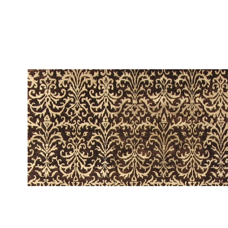 Metro Hand-Knotted New Zealand Wool Brown/Ivory 8'x10' Area Rug
