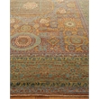 Mamluk Hand-Knotted New Zealand Wool Rust/Green 10'x14' Area Rug