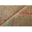 Mamluk Hand-Knotted New Zealand Wool Rust/Green 10'x14' Area Rug