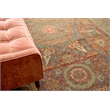 Mamluk Hand-Knotted New Zealand Wool Rust/Green 10'x14' Area Rug