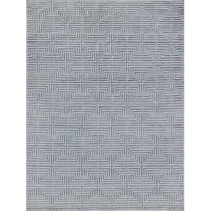 Manzoni Handloomed New Zealand Wool Gray 5'x8' Area Rug