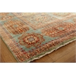 Mamluk Hand-Knotted New Zealand Wool Green/Light Blue 9'x12' Area Rug