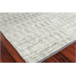 Mercer Hand-Knotted New Zealand Wool Gray/Ivory 9'x12' Area Rug