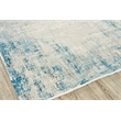 Mercuri Power Loom Acrylic/Viscose Silver/Blue 7'x10' Area Rug
