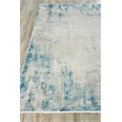 Mercuri Power Loom Acrylic/Viscose Silver/Blue 7'x10' Area Rug