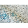 Mercuri Power Loom Acrylic/Viscose Silver/Blue 7'x10' Area Rug