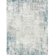 Mercuri Power Loom Acrylic/Viscose Silver/Blue 7'x10' Area Rug