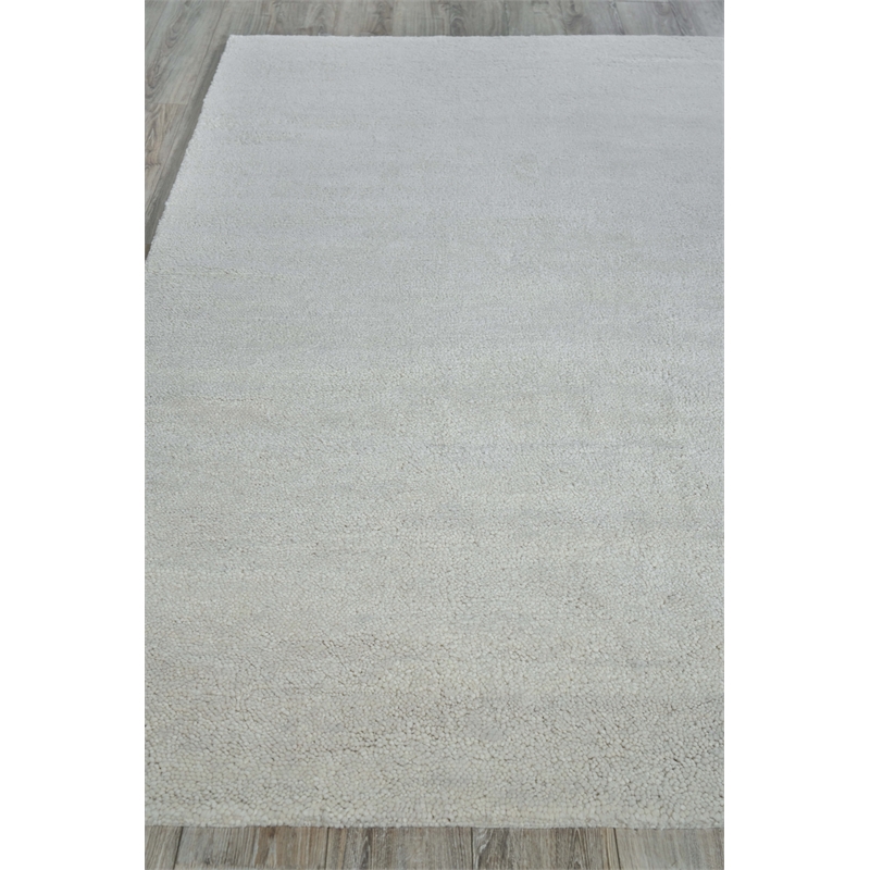 Merino Hand-Knotted Merino Wool Beige 2'x3' Area Rug