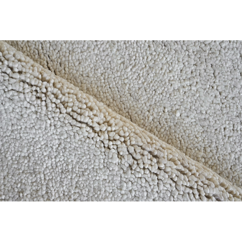Merino Hand-Knotted Merino Wool Beige 2'x3' Area Rug