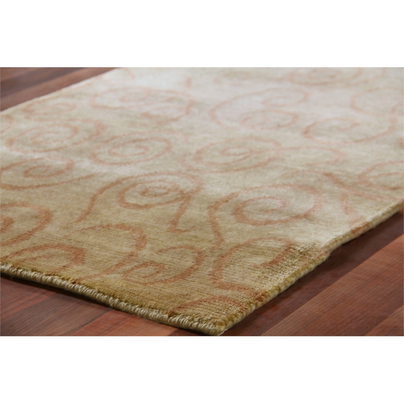 Metro Hand-Knotted New Zealand Wool Wheat 2'6