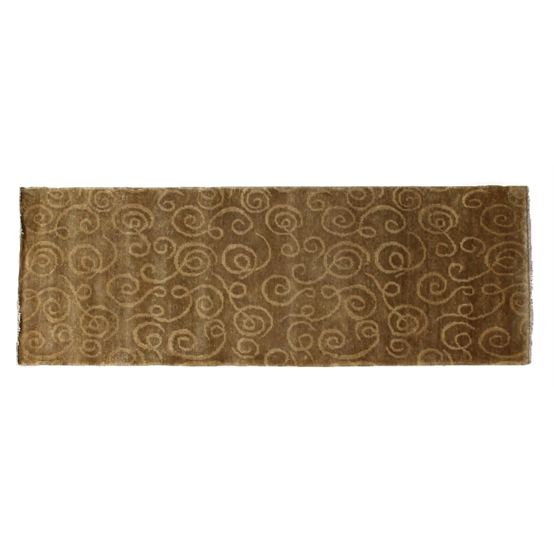 Metro Hand-Knotted New Zealand Wool Gold 2'6