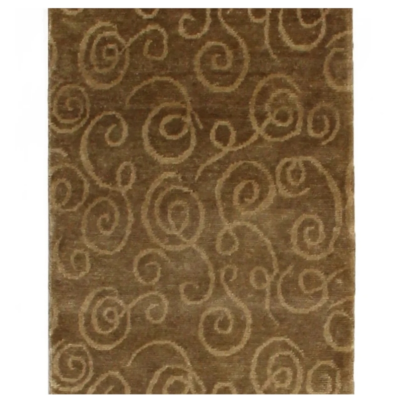 Metro Hand-Knotted New Zealand Wool Gold 2'6