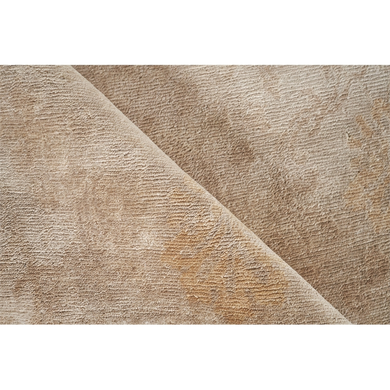 Metro Hand-Knotted New Zealand Wool Ivory/Beige 9'x10' Area Rug