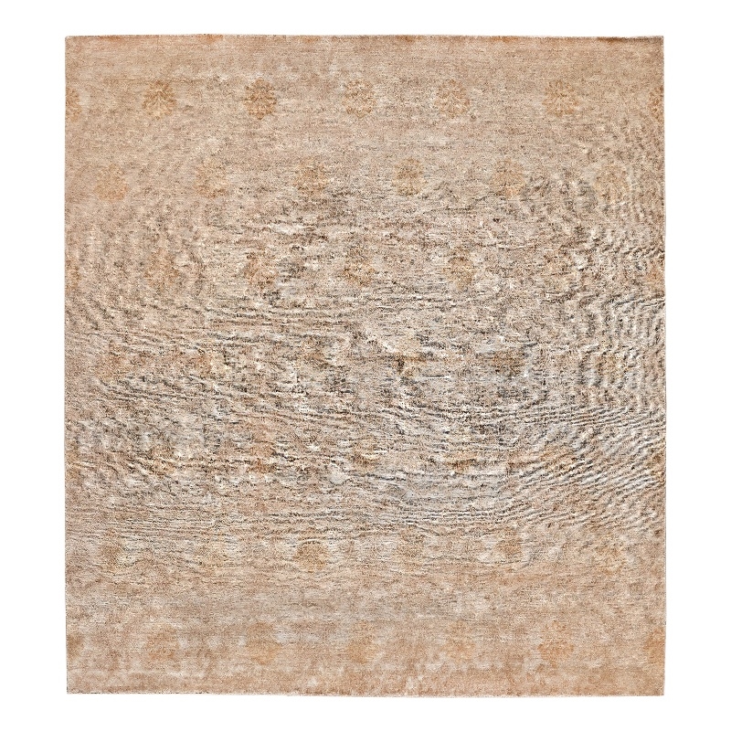 Metro Hand-Knotted New Zealand Wool Ivory/Beige 9'x10' Area Rug