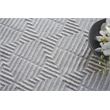 Manzoni Handloomed New Zealand Wool Silver 10'x14' Area Rug