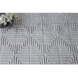 Manzoni Handloomed New Zealand Wool Silver 10'x14' Area Rug