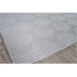 Manzoni Handloomed New Zealand Wool Silver 3'x5' Area Rug
