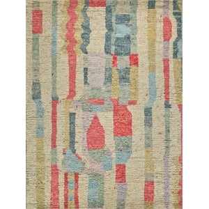 Marrakesh Hand-Knotted Wool Red/Yellow/Multi 8'x10' Area Rug