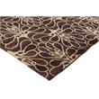Metro Hand-Knotted New Zealand Wool Brown/Ivory 9'x12' Area Rug