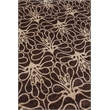 Metro Hand-Knotted New Zealand Wool Brown/Ivory 9'x12' Area Rug