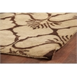 Metro Hand-Knotted New Zealand Wool Brown/Ivory 9'x12' Area Rug