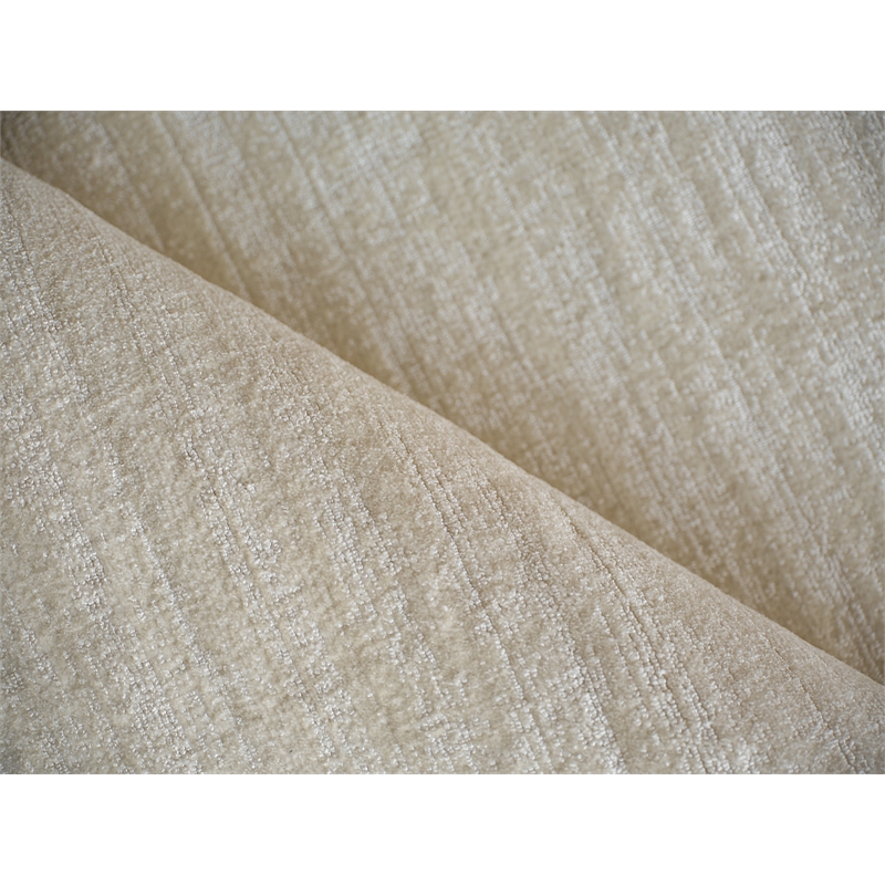 Martelli Modern Handloomed Silky Nylon Light Beige 4'x6' Area Rug
