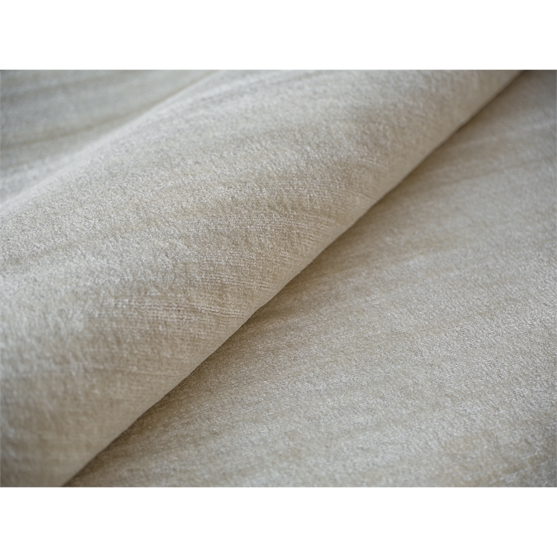 Martelli Modern Handloomed Silky Nylon Light Beige 4'x6' Area Rug