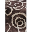 Metro Hand-Knotted New Zealand Wool Brown/Light Blue 2'6
