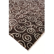 Metro Hand-Knotted New Zealand Wool Brown/Light Blue 2'6