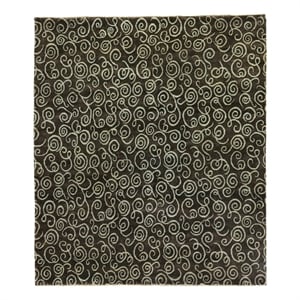 Metro Hand-Knotted New Zealand Wool Brown/Light Blue 6'x9' Area Rug