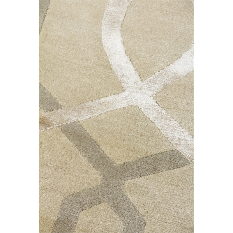 Milano Velvet Hand-Knotted Wool/Viscose Ivory 13'6