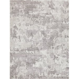 Mineral Handloomed Wool/Bamboo Silk Brown 12'x15' Area Rug
