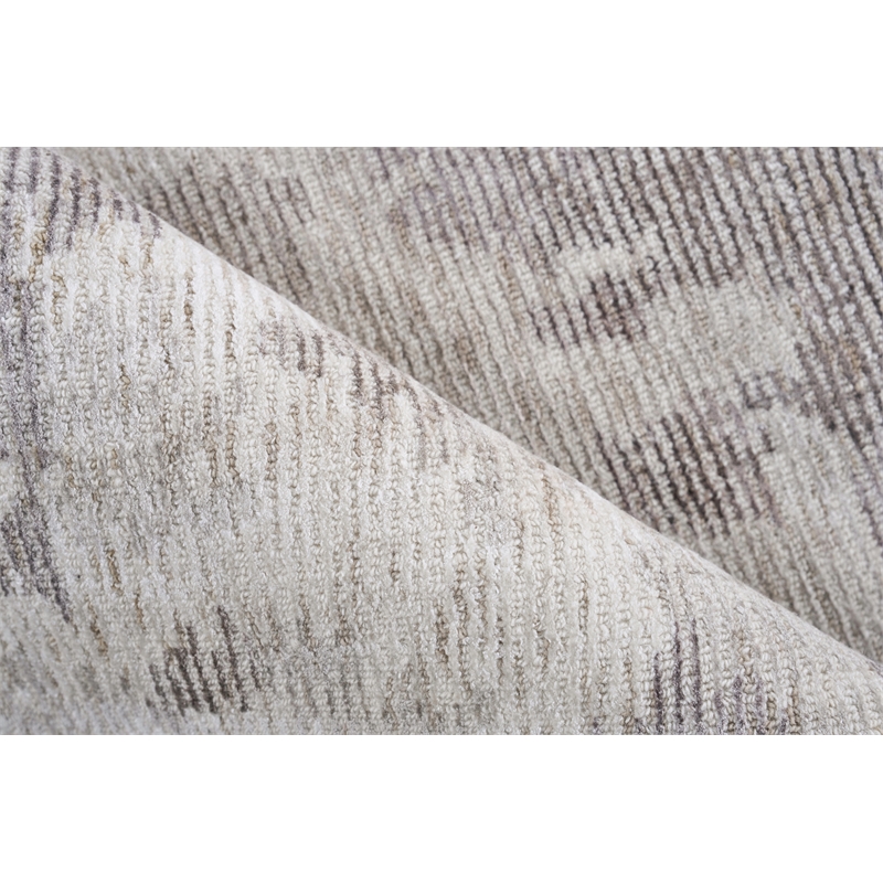 Mineral Handloomed Wool/Bamboo Silk Brown 14'x18' Area Rug